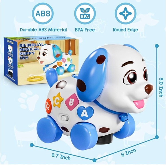 Bilingual Musical Puppy Toy - Picture 1 of 5